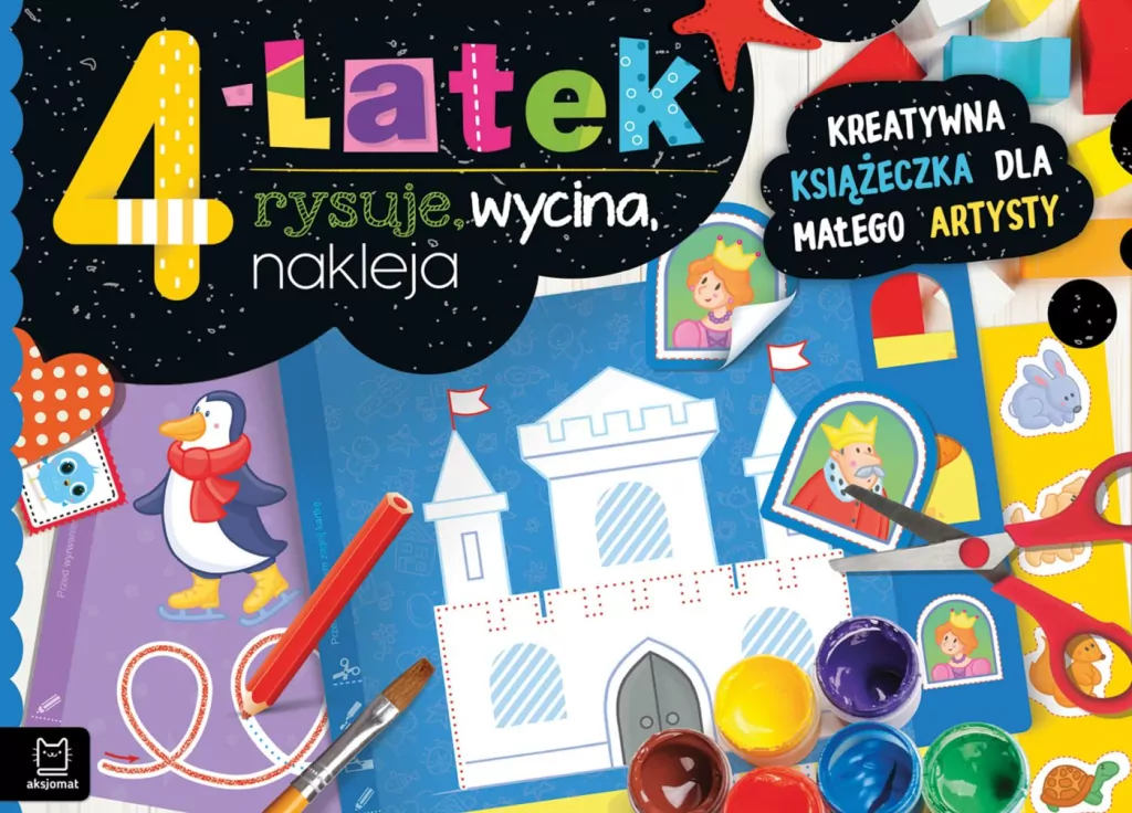 4-latek rysuje, wycina, nakleja - tantis.pl