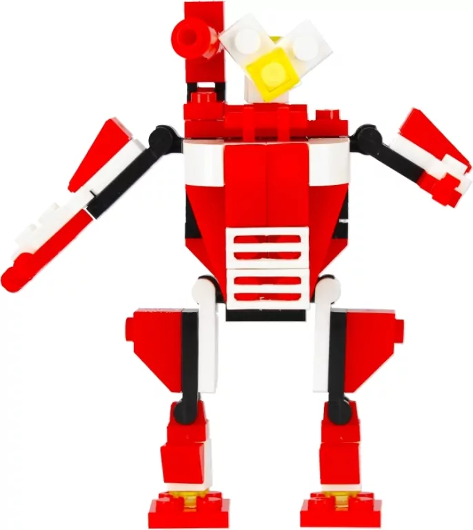 Klocki konstrukcyjne Alleblox RobotUnion 65el czerwony - tantis.pl