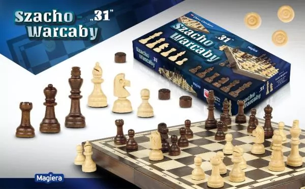Magiera. Szacho-warcaby 31cm - tantis.pl