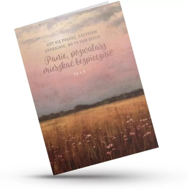 Kartka składana - Gdy się położę - pole - tantis.pl