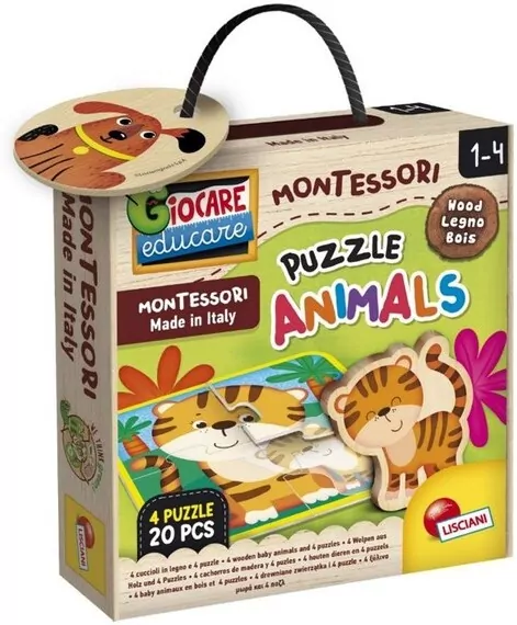 Puzzle ze zwierzętami. Montessori Baby - tantis.pl