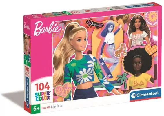 Puzzle 104 Super Kolor Barbie - tantis.pl