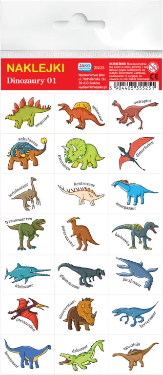 Dinozaury. Naklejki - tantis.pl