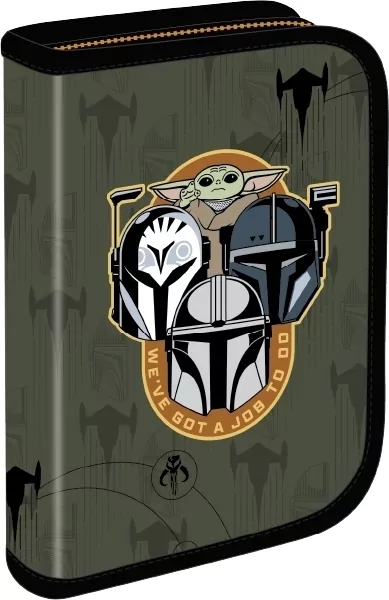 Piórnik jednoklapkowy bez wyposażenia. Coolpack. Disney Star Wars. Core Clipper. Mandalorian - tantis.pl