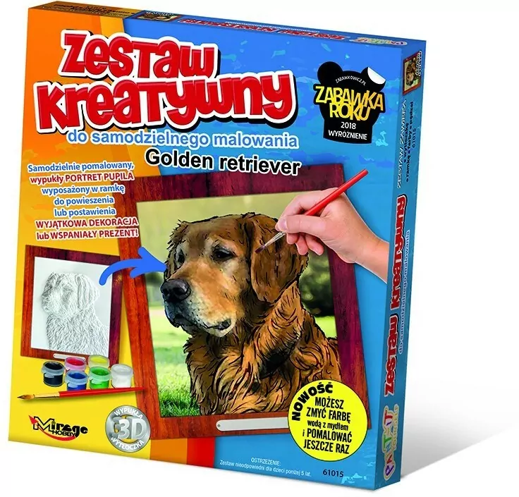 Zestaw Kreatywny do malowania - Golden Retriver - tantis.pl