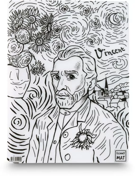 Mata transparentna Vincent Van Gogh Funny Mat - tantis.pl
