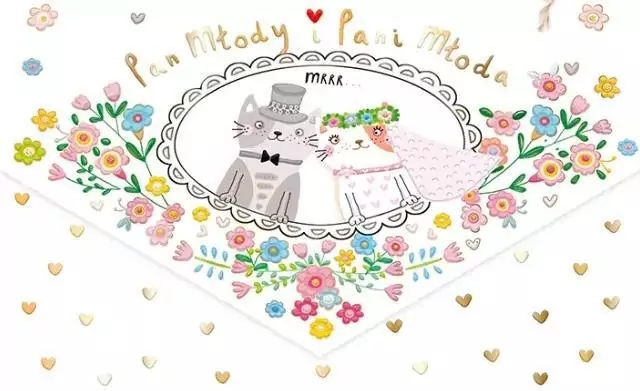 Karnet koperta A5 Ślub Koty - tantis.pl