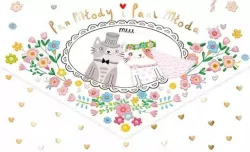 Karnet koperta A5 Ślub Koty