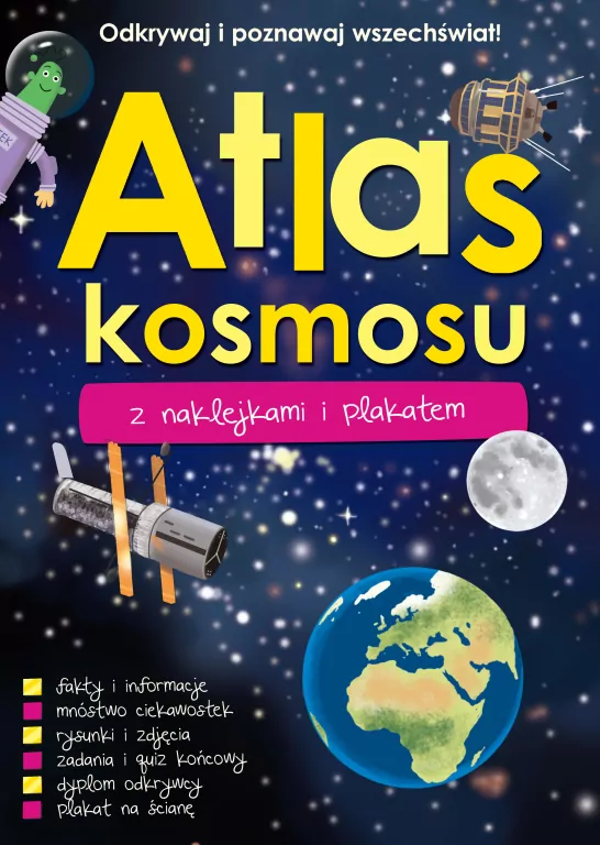 Atlas kosmosu z naklejkami i plakatem - tantis.pl