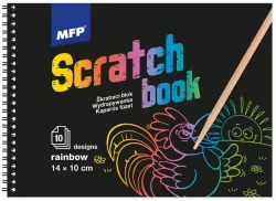 Wydrapywanka tęczowa 14x10cm 10 arkuszy