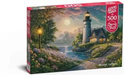 Puzzle 500. CherryPazzi Moonlight Lighthouse