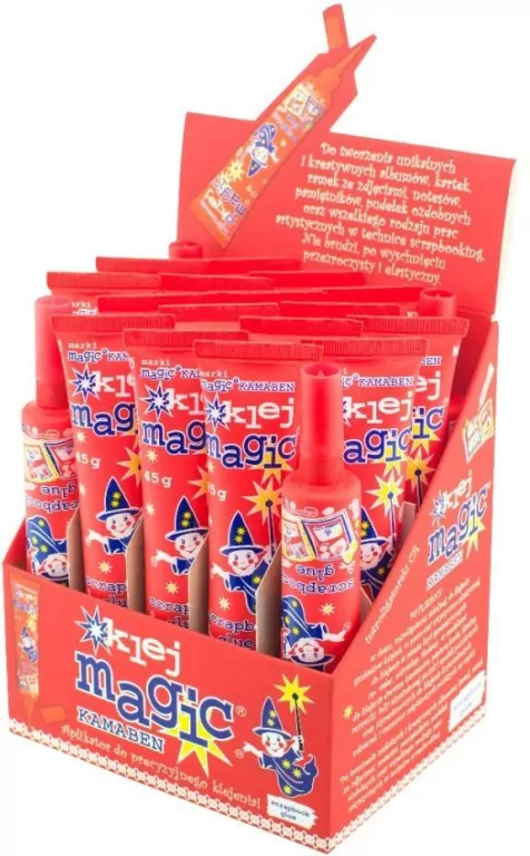 Klej Magic Scrapbook tuba z aplikatorem 45 g. 20 sztuk - tantis.pl