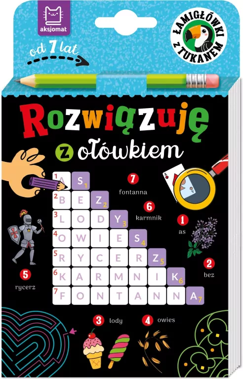 Rozwiązuję z ołówkiem. Łamigłówki z tukanem - tantis.pl