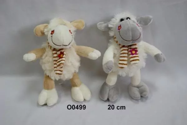 Owca z szalikiem w kwiatki 15cm. Mix - tantis.pl