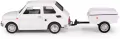 Fiat 126p + przyczepa Niewiadów Krótka biały - tantis.pl