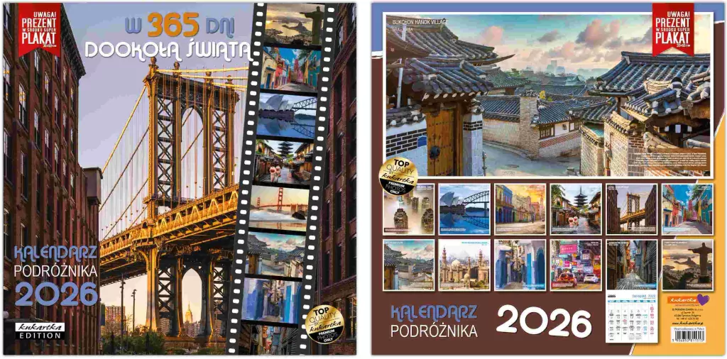 Kalendarz 2026 ścienny Classic 365 dni dookoła... - tantis.pl