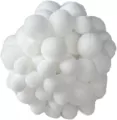 Pompony do dekoracji 80szt White - tantis.pl