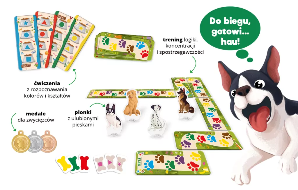 Biegnij, piesku! Gra edukacyjna - tantis.pl