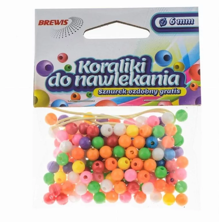 Koraliki do nawlekania. Sznurek 6mm - tantis.pl