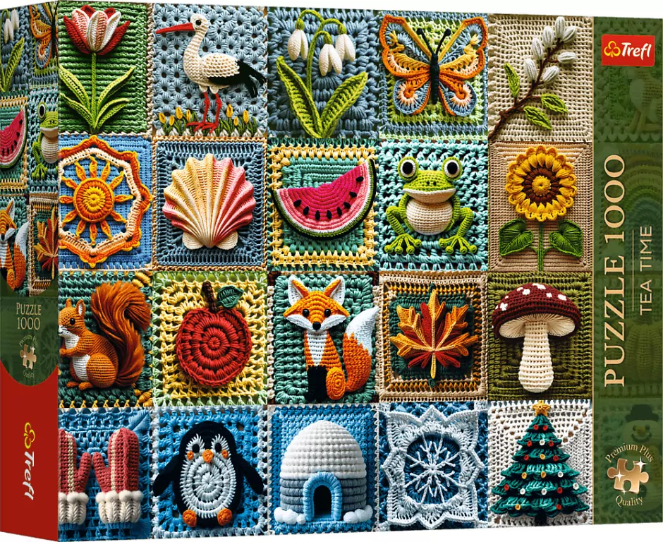 Puzzle 1000 Tea Time: Szydełkowanie TREFL - tantis.pl