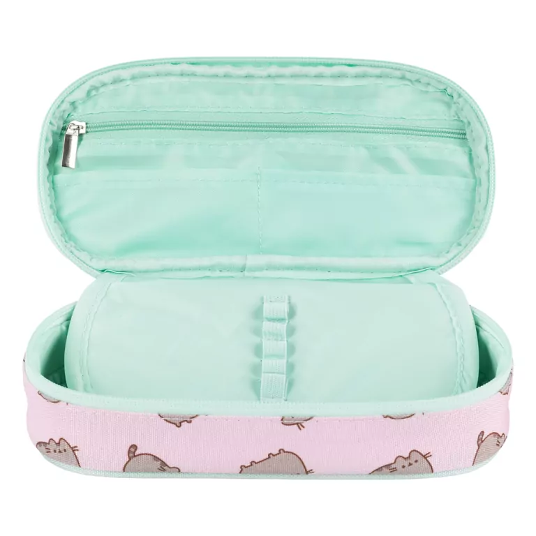 Piórnik saszetka z wewnętrzną klapką Pusheen pink - tantis.pl