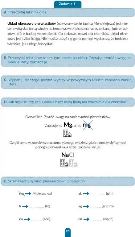 Re-aktywna chemia. Zadania rewalidacyjne dla uczniów klas 7-8 - tantis.pl
