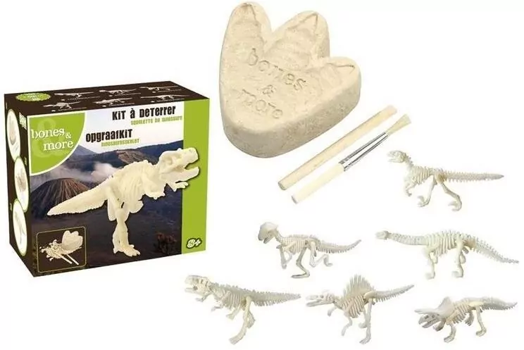 Duża figurka dinozaura. Wykopalisko odcisk, mix - tantis.pl