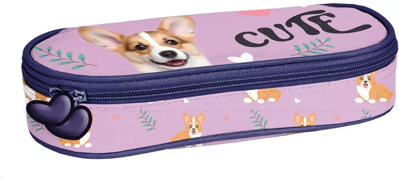 Piórnik owalny Cute Corgi PP26CG-013 - tantis.pl