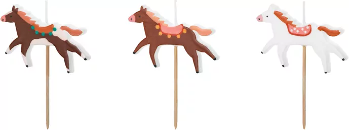 Świeczki urodzinowe 5.8x4cm. Konie - tantis.pl