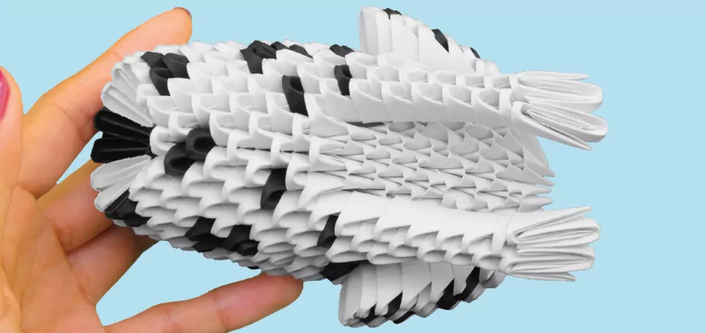 Origami 3D dalmatyńczyk/dalmatian - tantis.pl