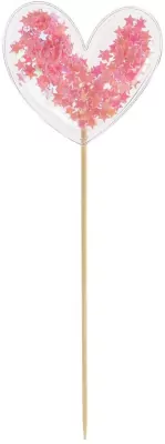 Serce z konfetti na piku