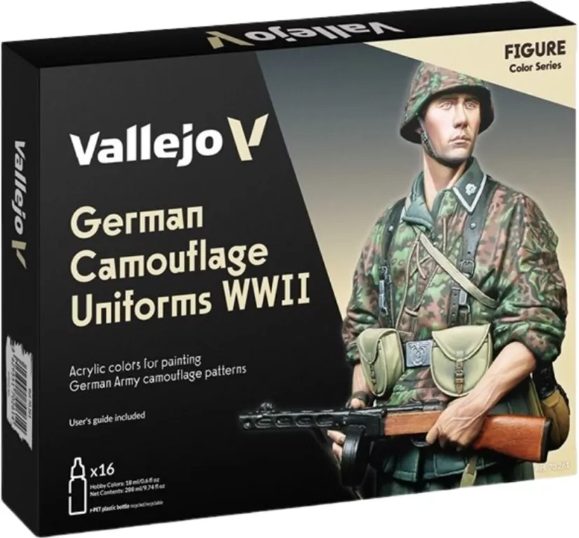 Vallejo: Model Color - Figure - German Camouflage Uniforms WWII (16 x 18 ml) - tantis.pl