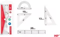 Zestaw geometryczny 4el w etui - tantis.pl