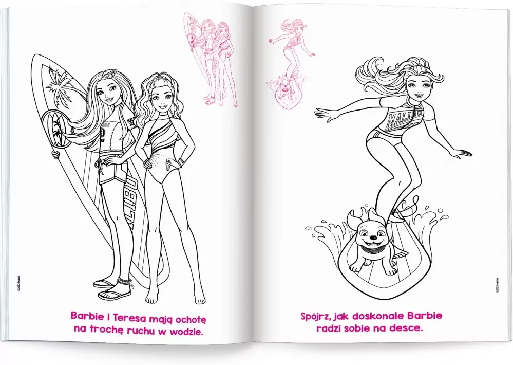 Barbie. Kolorowanka z naklejkami - tantis.pl