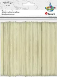Drewniane patyczki proste 18 x 150 mm