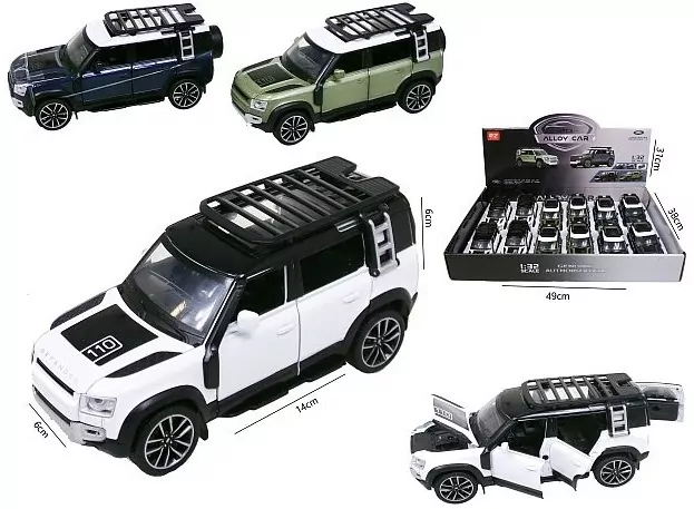 AUTO TEREN MET DZ/SW P/B RANGEROVER 14CM DISPL12 - tantis.pl