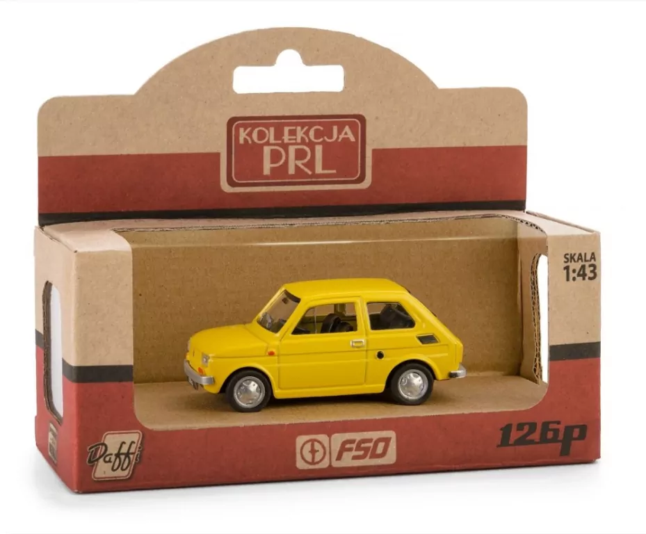 Kolekcja PRL Fiat 126p, żółty - tantis.pl