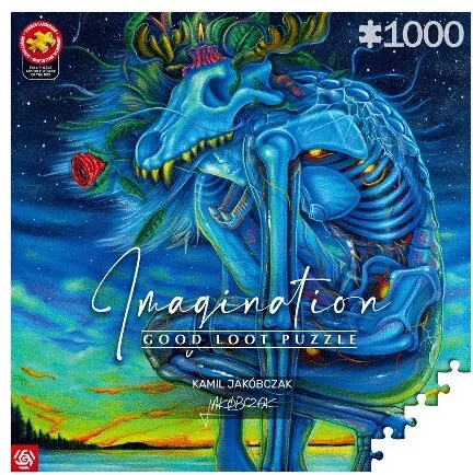 Puzzle 1000 Kamil Jakóbczak Biały Wilk - tantis.pl
