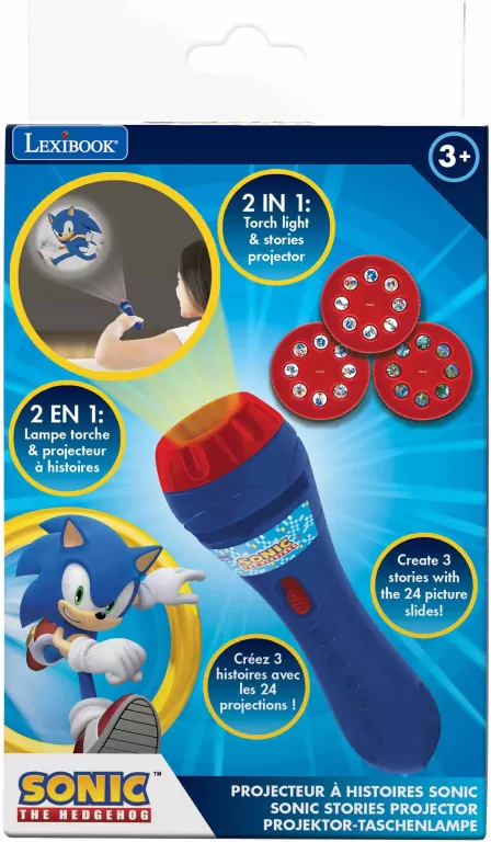 Latarka z projektorem Sonic Lexibook LTC050SN - tantis.pl