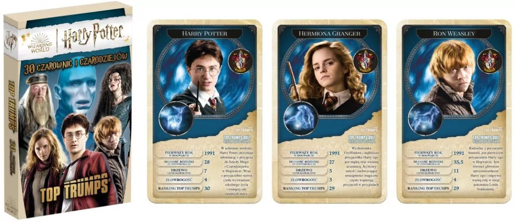 Top Trumps. Harry Potter. Czarownice i Czarodzieje - tantis.pl
