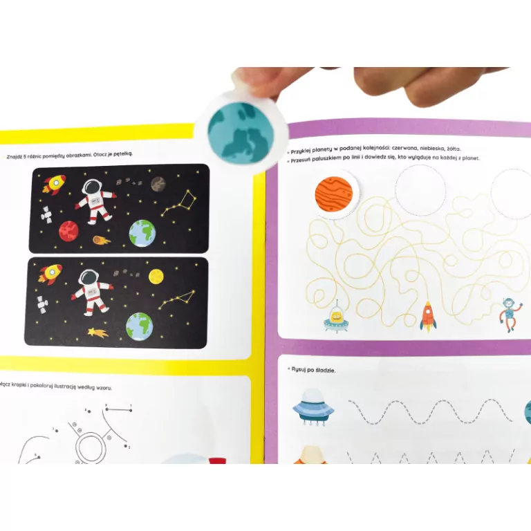 Quiz dla 4-latka. Książka z naklejkami. Kapitan Nauka - tantis.pl