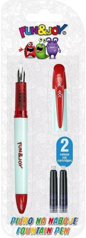 Pióro na naboje + 2 naboje niebieskie - tantis.pl