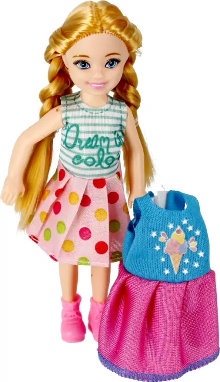 Lalka 15 cm + akcesoria, ubranka, mix - tantis.pl