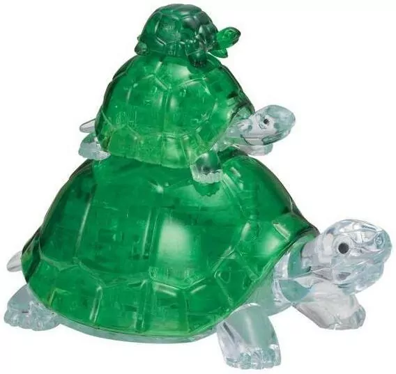 Crystal puzzle Żółwie - tantis.pl