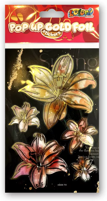 Naklejki foliowe Gold Lilies PENMATE - tantis.pl