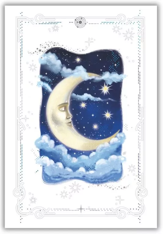 Karnet 12x18cm + koperta Księżyc - tantis.pl