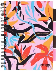 Kołozeszyt Pads B5/100K kratka Jungla różowy