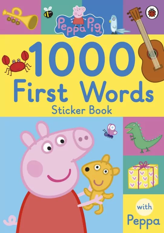 Peppa Pig. 1000 First Words. Sticker Book - tantis.pl