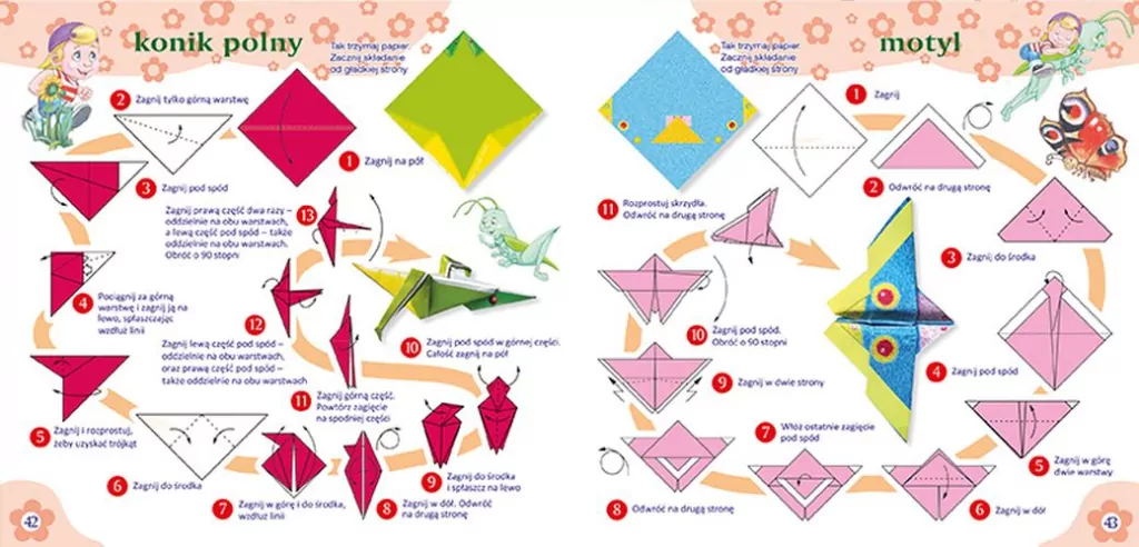 Na łące. Origami dla dzieci - tantis.pl