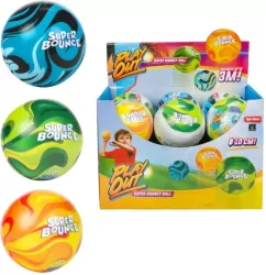 PILKA GUM SUPERODBIJAJACA 10CM MIX3 PUD12